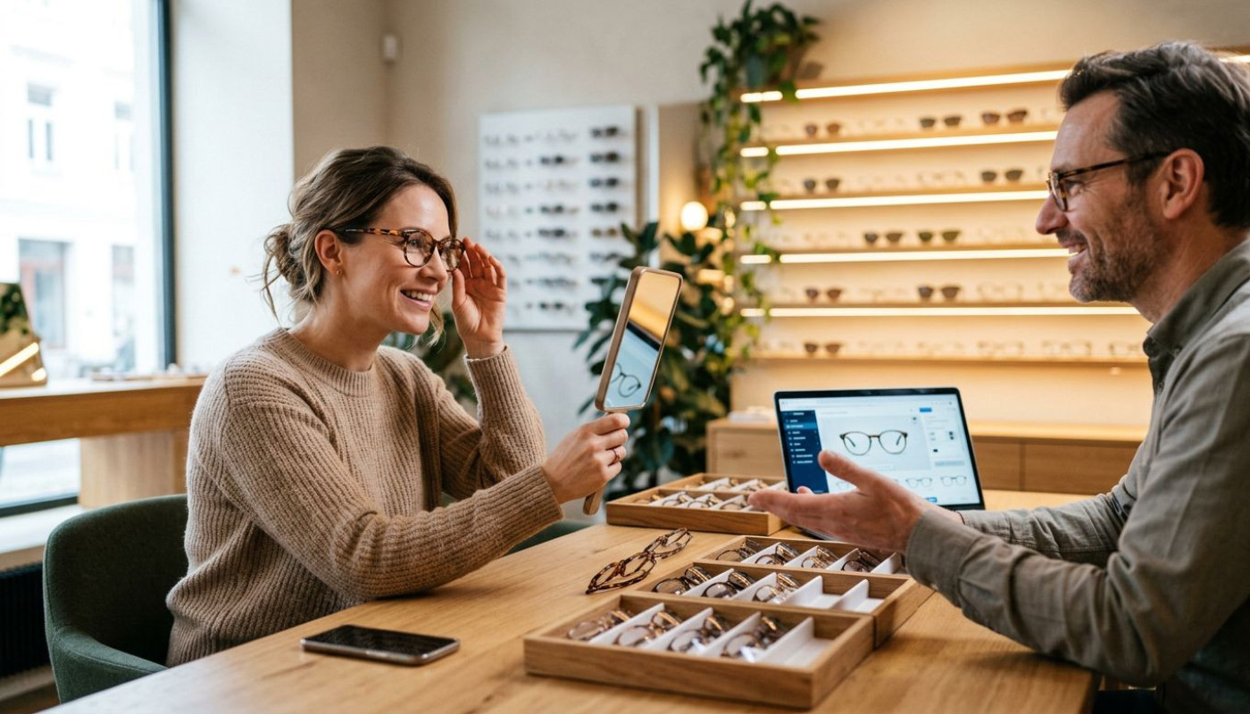Faut-il privilégier le conseil humain ou digital pour son choix de lunettes ?